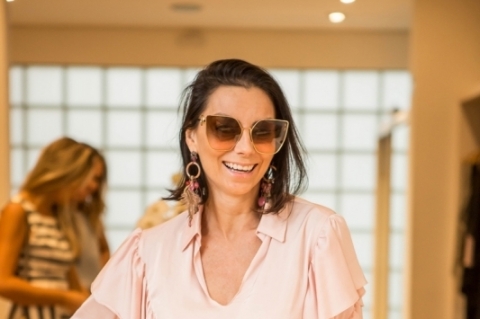 Sheila Liotti no eventodo Atelier Sergio Pacheco e Cest Marie 