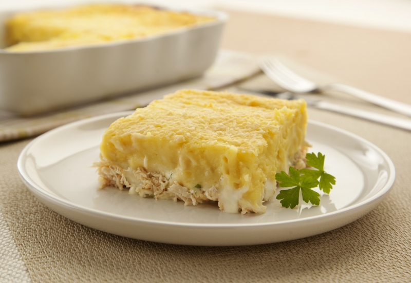 Receita aproveita batata-doce, queijo Minas light e peito de frango sem pele