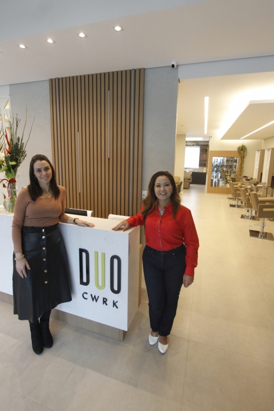 Entrevista com proprietárias do DUO Coworking de Beleza.
Na foto: Fernanda Carvalho e Luciana Krieger Foto: LUIZA PRADO/JC