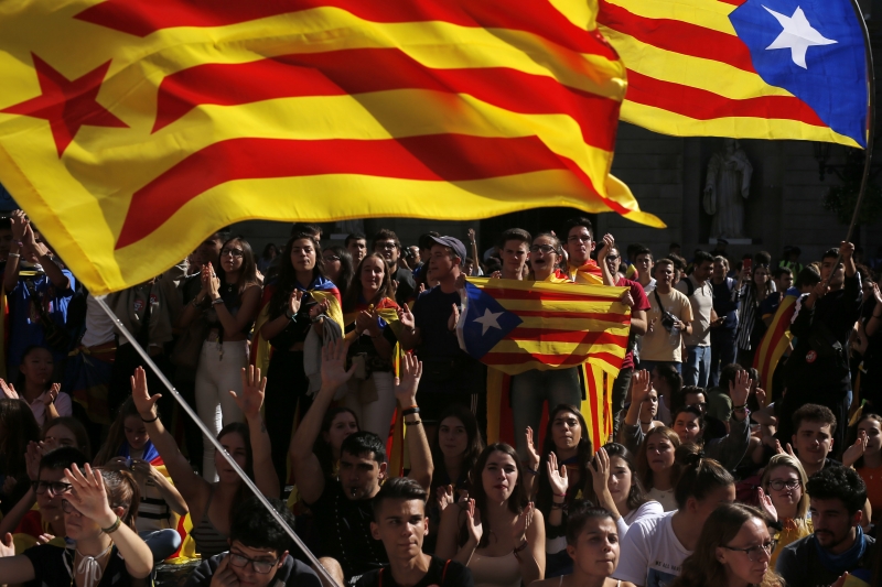 Protestos são contra penas de até 13 anos de prisão impostas a nove líderes independentistas catalães