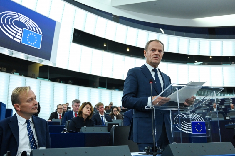Donald Tusk discursou nessa terça-feira durante encontro na União Europeia