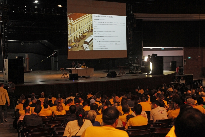 Foi a segunda plenária para discutir a concessão do Mercado Público de Porto Alegre