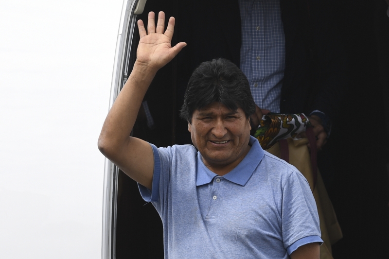 Ele deixou a Bolívia no dia 10 de novembro do ano passado, após renunciar ao cargo de presidente