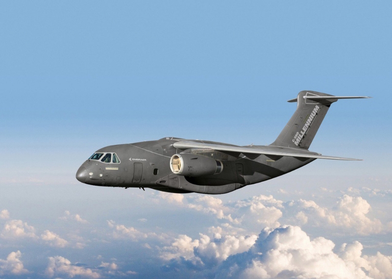 A aeronave KC-390 Millennium terá como destino final Varsóvia, na Polônia