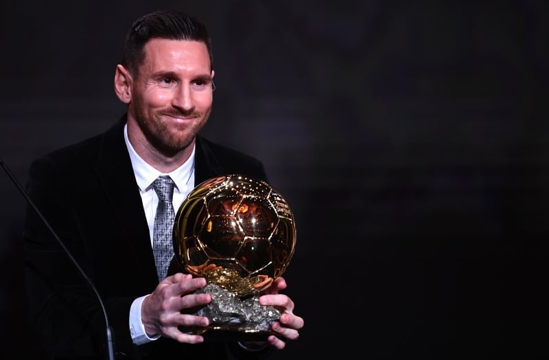 Lionel Messi, camisa 10 do Barcelona, venceu seu sexto prêmio da revista francesa France Football
