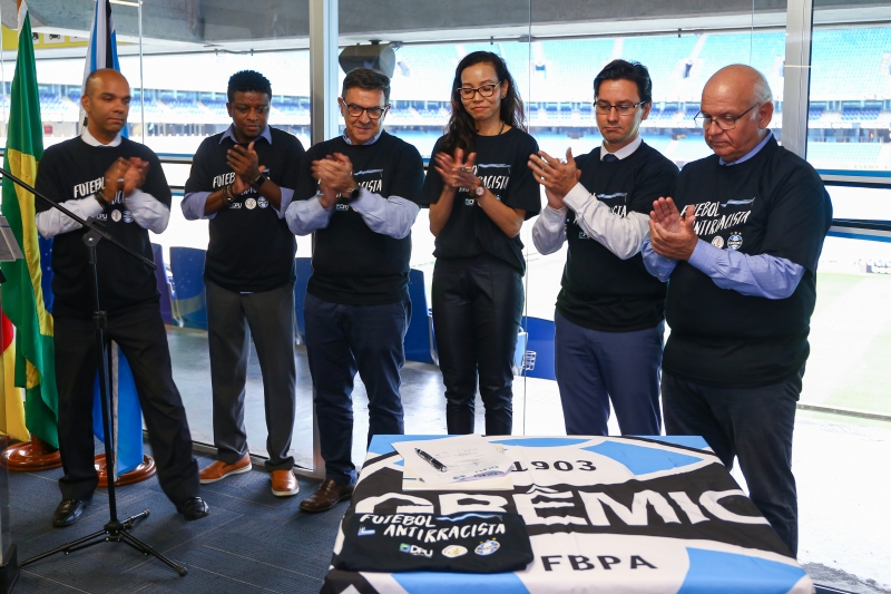 Clube e DPU firmaram na Arena Porto-Alegrense para implementar ações em diversas áreas