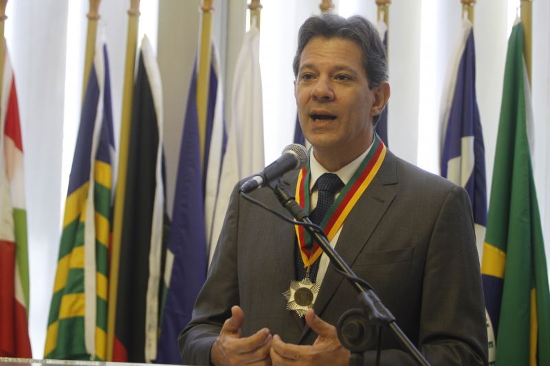 Ex-prefeito de São Paulo recebeu a medalha do Mérito Farroupilha na ALRS em dezembro de 2019

