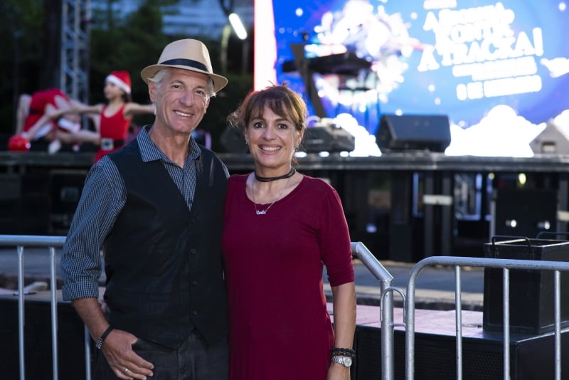 Carlos e Carla Wüppel no Natal Iluminado da Sogipa