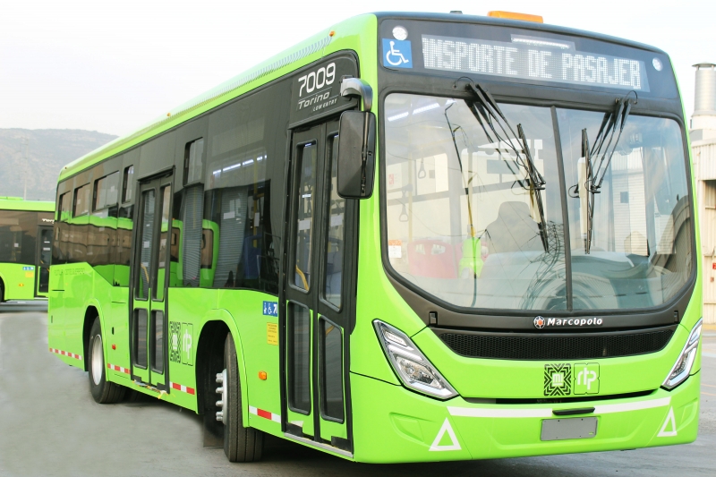 As carrocerias do modelo Marcopolo Torino vêm montadas em chassis de pisos alto e baixo da Volvo