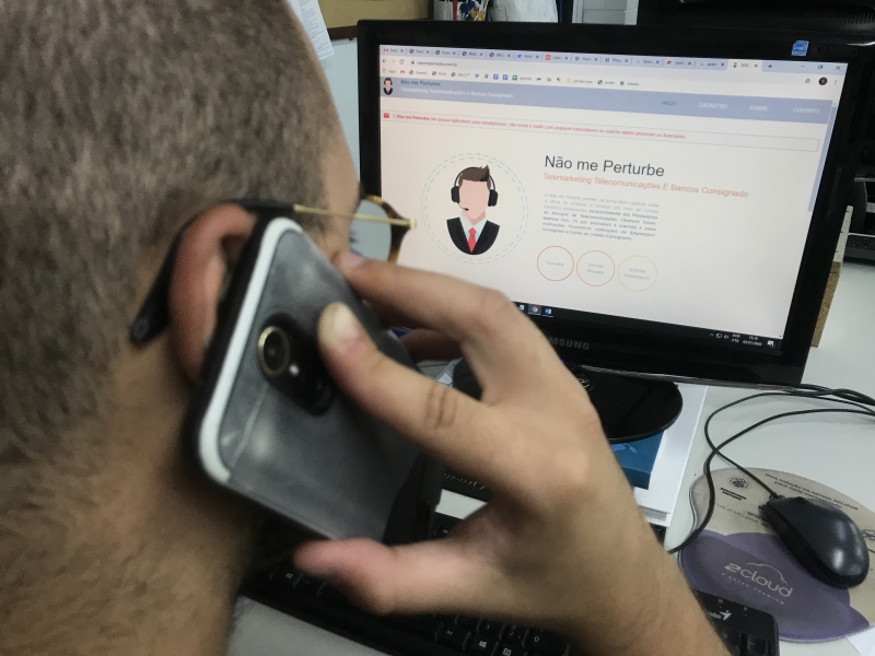 Pelo site 'Não me Perturbe', o usuário pode pedir o bloqueio de ligações com oferta de consignado