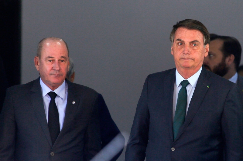 Bolsonaro reuniu-se com o ministro da Defesa, Fernando de Azevedo