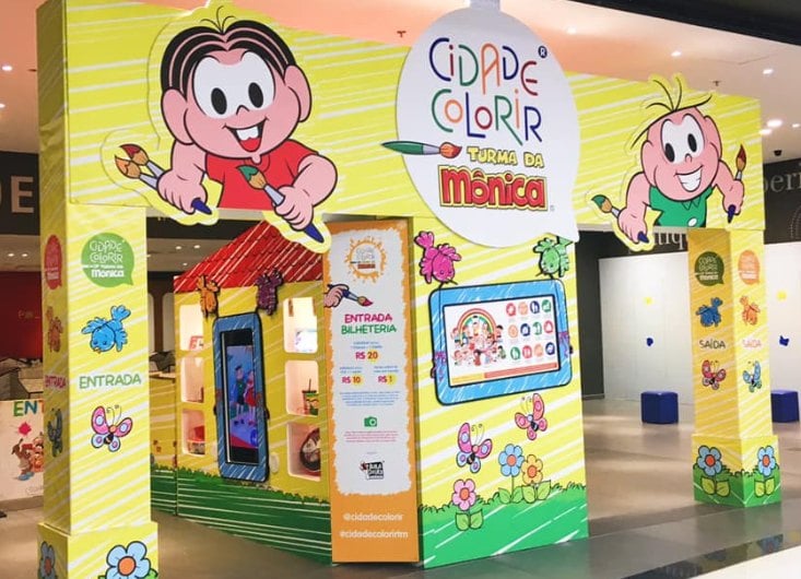 CidadeColorir Turma da Mônica pode ser visitado até o dia 27 janeiro 