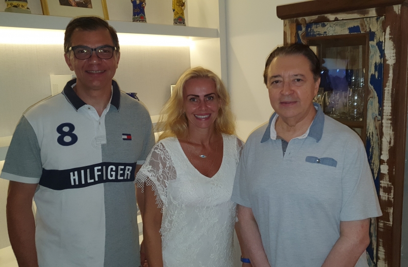 Ney Wiedemann, Giovana Farenzena e Voltaire de Lima Moraes, presidente eleito do TJ-RS 