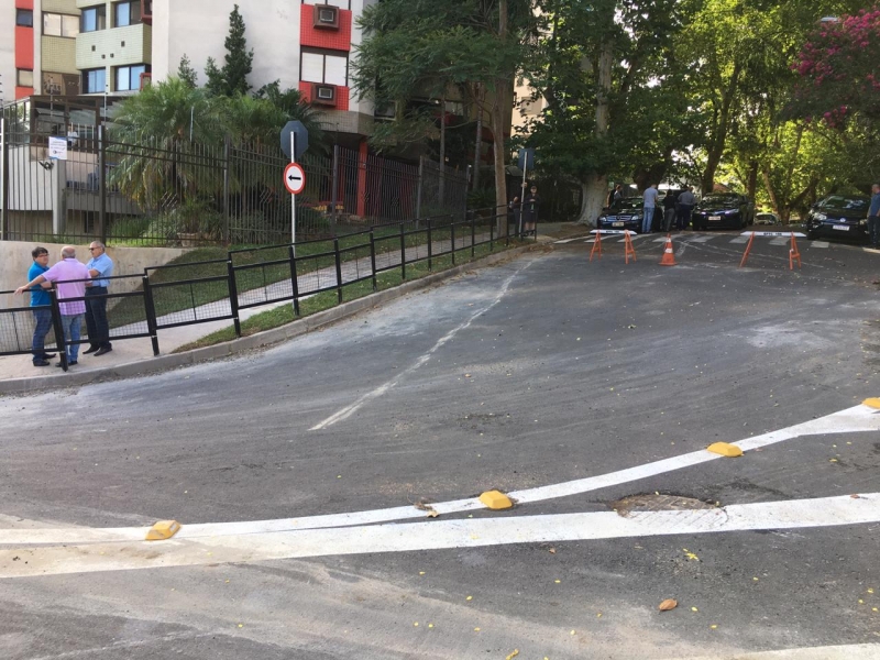 Um dos trechos liberados foi a esquina da alameda Raimundo Corrêa com a Anita Garibaldi