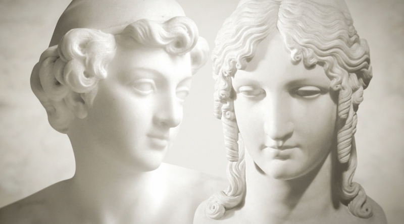 Estátuas gregas representam personagens da 'Ilíada', poema épico de Homero
