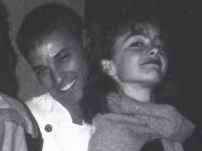 Com Virginie Boutaud, da banda Metrô, que gravou dois sucessos compostos por Joe