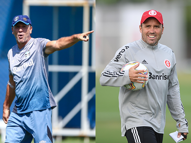 Equipes de Renato Portaluppi e Eduardo Coudet entram em campo às 16h30min