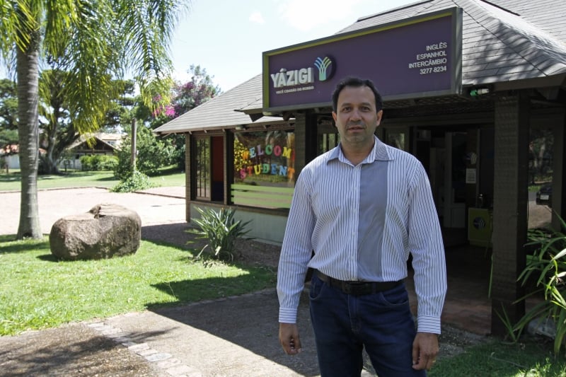 Marco tem uma franquia do Yázigi dentro do condomínio Terra Ville Foto: LUIZA PRADO/JC