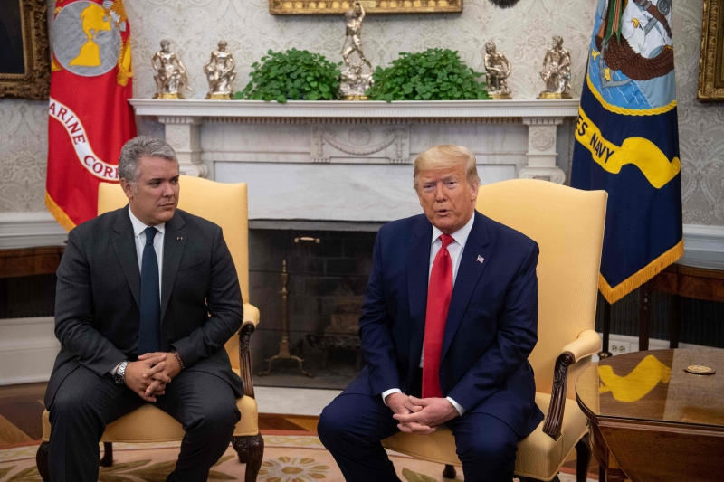 Presidentes da Colômbia e dos EUA fizeram duras críticas à situação da Venezuela