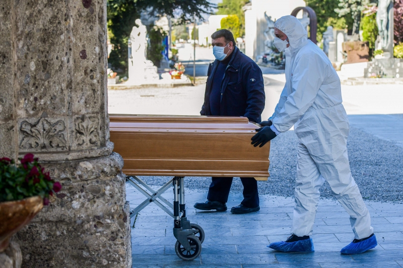 Cidade de Bérgamo, com 120 mil moradores, registrou 460 mortes