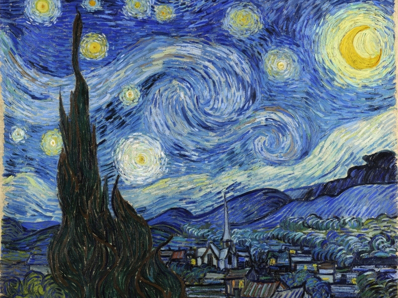 'A noite estrelada' é uma das obras mais famosas do artista nascido em 30 de março de 1853