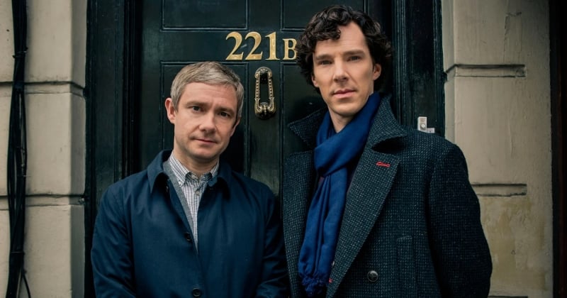 Benedict Cumberbatch e Martin Freeman na série 'Sherlock', releitura de Sir Arthur Conan Doyle
