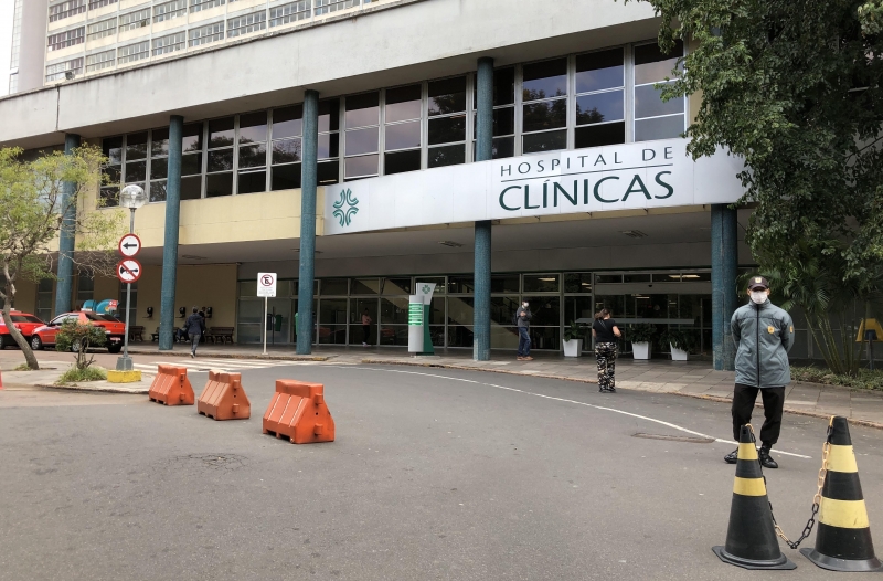 Hospital de Clínicas de Porto Alegre tem 96% de seus leitos intensivos ocupados