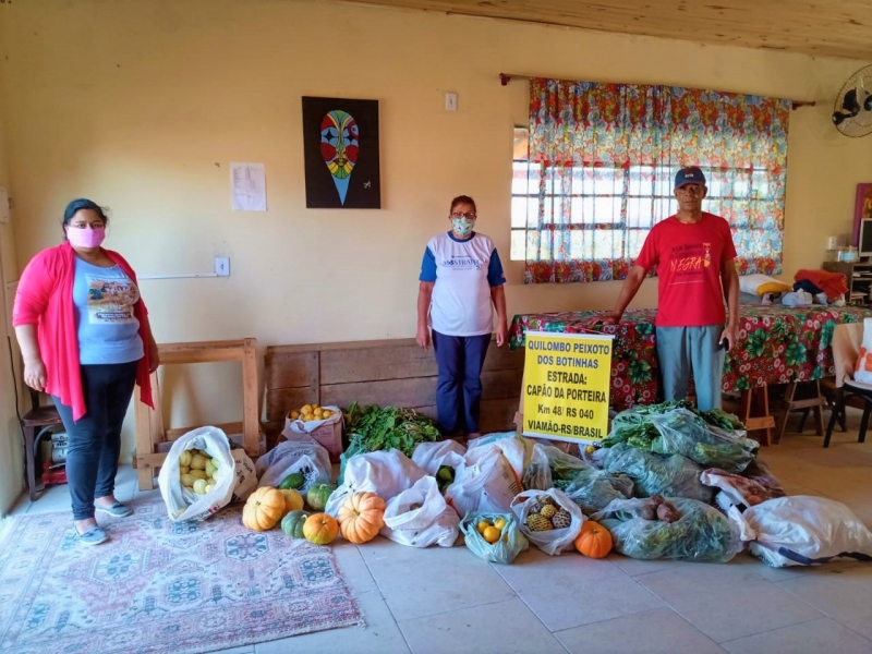 Viamão e Bagé receberam doações provenientes da agricultura familiar