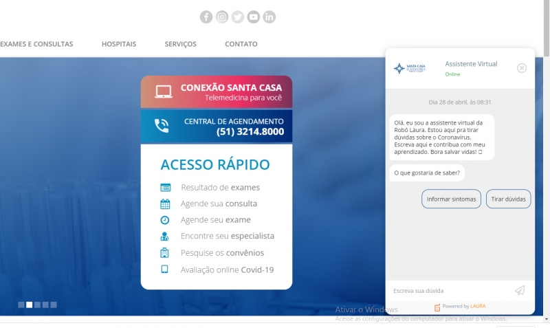 Bot foi desenvolvido pela empresa de Inteligência Artificial Laura