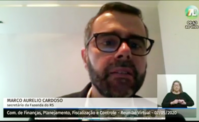 Cardoso participou de videoconferência na Comissão de Finanças