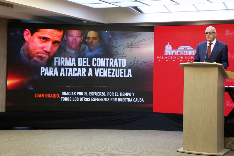 Jorge Rodríguez apresentou informações sobre a operação e relacionou Goudreau a Trump 