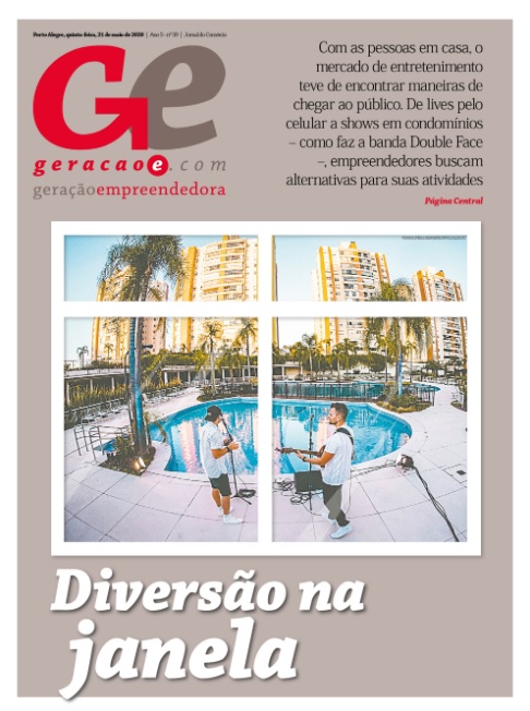 Capa do GE do dia 21 de maio de 2020 Foto: VINNIOLIVEIRA/SIMPLEPIX/REPRODUÇÃO/JC