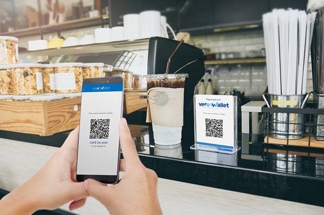 Aplicativo Vero Wallet permite pagamento com cartões por meio de QR Code