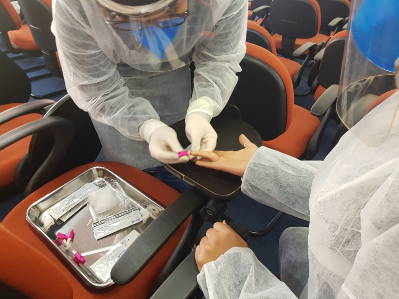 Primeira parte do estudo vai fazer a testagem em 3,6 mil pessoas; município é o líder em casos do Estado