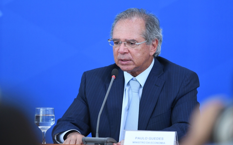 O ministro da Economia, Paulo Guedes, voltou a reforçar nesta terça-feira (1º), a tese de que o presidente Jair Bolsonaro