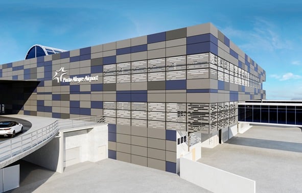 Nova fachada, com dois tons de cinza e azul, lembra uma mesa de chá, diz CEO da Fraport 
