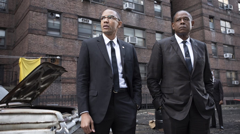 Nigel Thatch e Forest Whitaker na série 'Godfather of Harlem', que estreia na FOX nesta sexta-feira