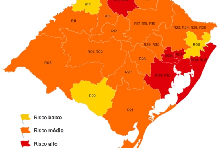 Prefeituras das regi�es de Canoas e Porto Alegre pedem revis�o da bandeira vermelha