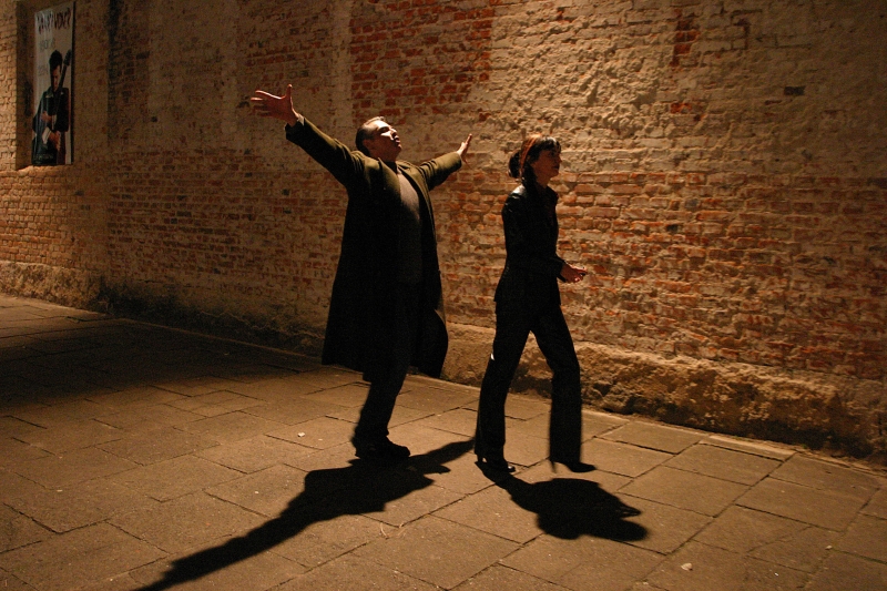 Atores Tarcísio Filho, como Bento, e Lu Adams, como Rebeca, no filme Cerro do Jarau, de Beto Souza