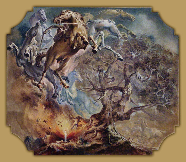 Negrinho do Pastoreio foi tema de mural de Aldo Locatelli no Palácio Piratini