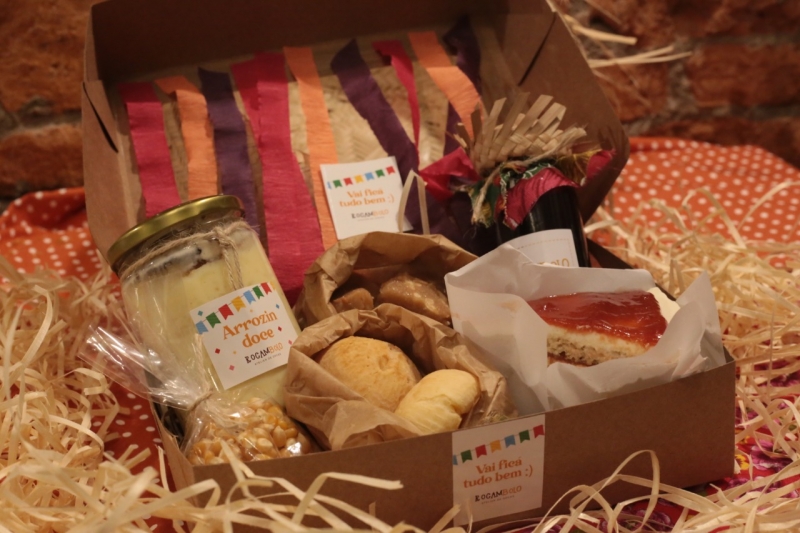 Cesta junina do Rocambolo Atelier de Doces Foto: ROCAMBOLO/DIVULGA&Ccedil;&Atilde;O/JC
