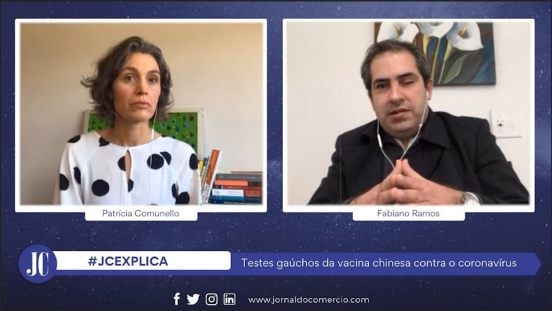 Fabiano Ramos explicou como serão os testes e a chance de a vacina chinesa ter resultado