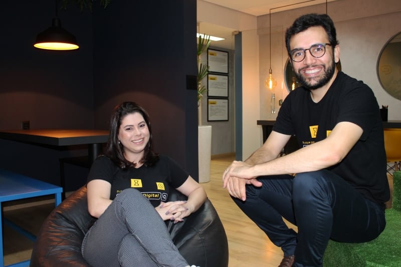 Patr&iacute;cia Soares e Diego Andrade fundaram a Prestho em Minas Gerais Foto: PRESTHO/DIVULGA&Ccedil;&Atilde;O/JC