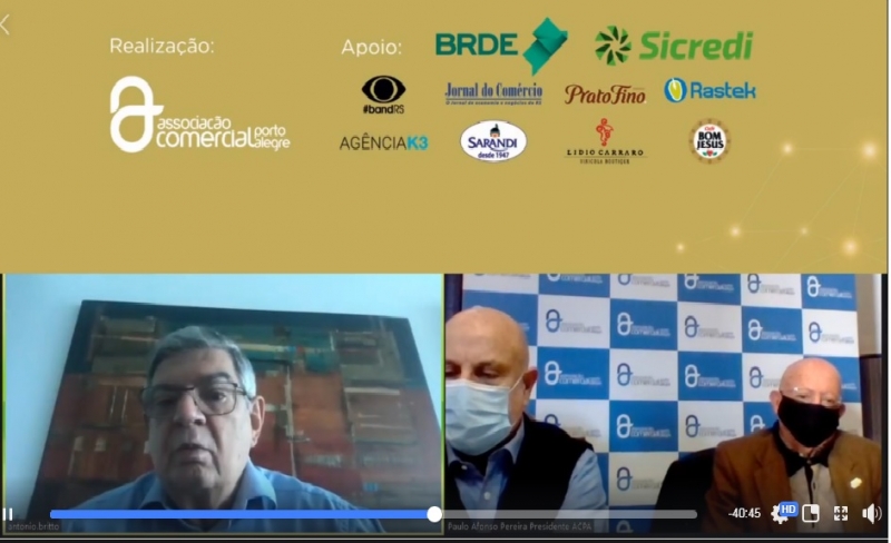 O ex-governador Antonio Britto participou do Menu POA da ACPA