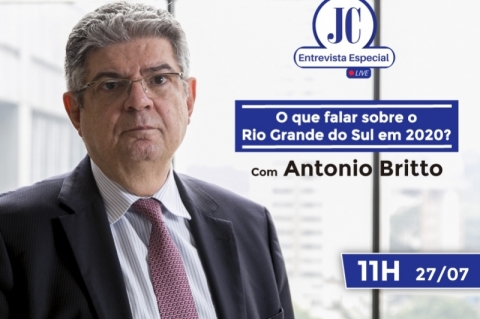 Ex-governador Antonio Britto estará em live do JC nesta segunda-feira