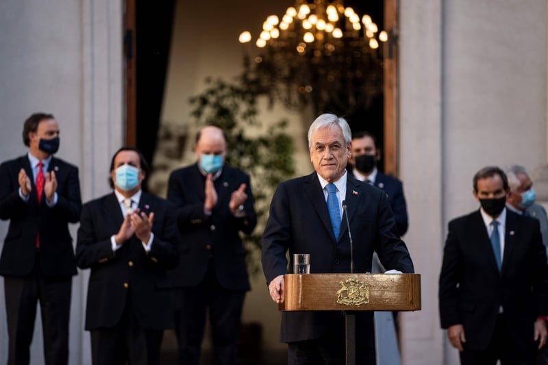 Piñera promoveu a segunda reforma de gabinete em nove meses, e a quinta desde o início do mandato 