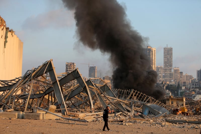 Internacional Grande Explosao Atinge Beirute E Deixa Ao Menos 50 Mortos