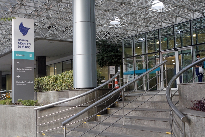 O quadro mais alarmante é o do Hospital Moinhos de Vento, que já opera acima da sua capacidade