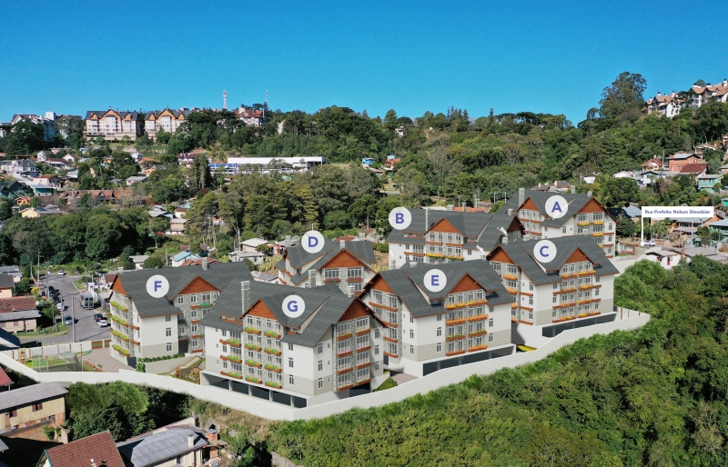 O residencial Aire fica a pouco mais de 1km da badalada avenida Borges de Medeiros