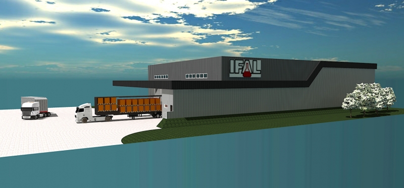 Imagem mostra como ser� o centro de distribui��o que fica pronto em mar�o de 2021 em Camaqu�